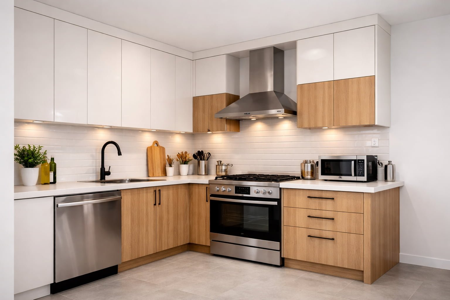 Kitchen installation in Groningen by Farwood Timmerwerken